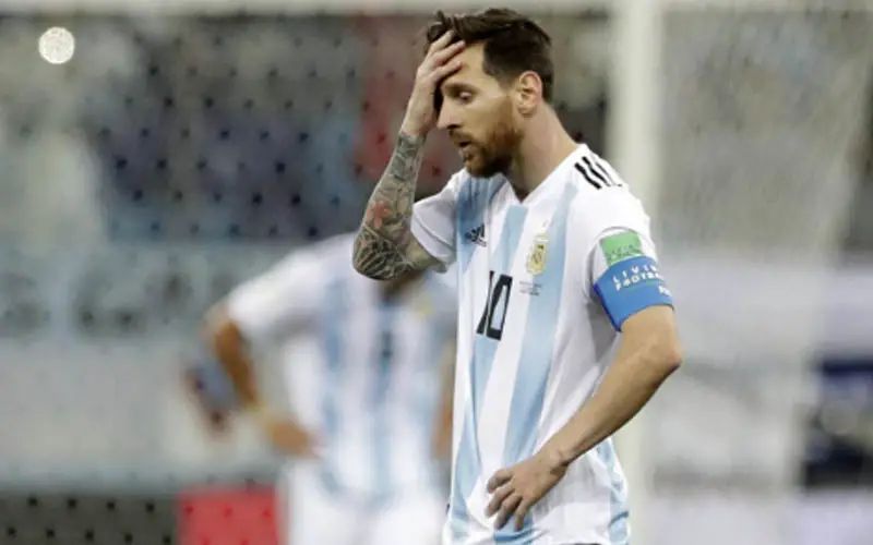 Lionel Messi After A Tough Loss In A Football Match